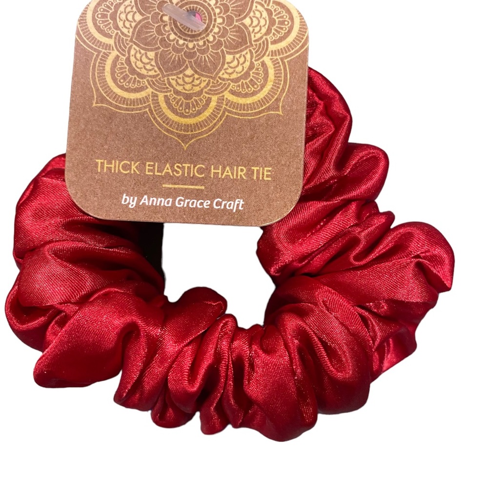 Red Hair Tie Not Cotton